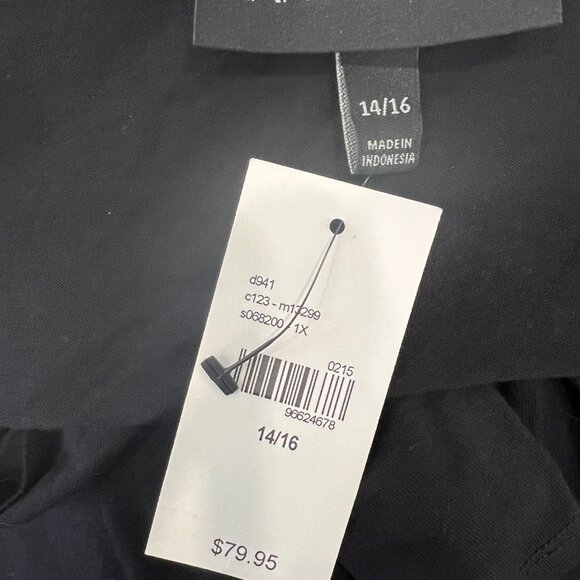 Lane Bryant Dress Plus Sz 14/16 Teal Blue V Neck Surplice Hi Lo Draped Hem - Picture 6 of 7